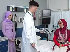 Haram White Doctor Inseminates Arab Wife During Fertility Check Hijabmami with Big Tits Group 3some Shy Creampie Patient Hospital