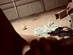 Pretty Brown Skin Latina Gives Sloppy Blowjob to Monster Cock