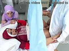 Haram White Doctor Inseminates Arab Wife During Fertility Check Hijabmami with Big Tits Group 3some Shy Creampie Patient Hospital
