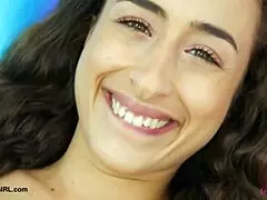 radiant brunette stunner shows her sexy body in mommy teen lesbian solo amateurs massage pov casting sofa petite interview