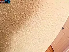 Stepson watches stepmom in the shower and gets lucky