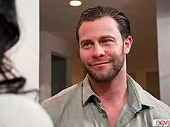 I got my big tits face fucked by the boss