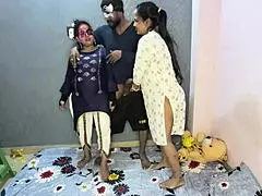 Exclusive Desi Indian Mom Daughter Threesome Fucking