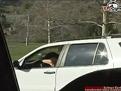 Brunette Slut with Big Tits and Curls Gets Picked Up on Street