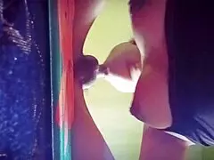 The amateur girl sucks dick and receives mouth fucking in the bedroom