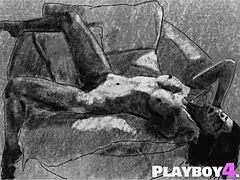 sexy asian milf angel constance strips and poses, showing her hot natural body to the camera