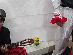 Watch The Clown FUCK Two Busty Curvy Women On Halloween!