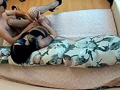 Amateur milf in stockings fucks homemade