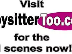 Gorgeous MILF Makes Babysitter Fuck Her Husband While He Watches