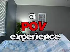 My new BLONDE STEPMOM RIDES DICK in POV cowgirl action