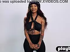 Huge Tits Black Milf September Reign Passion Masturbation For The Playboy