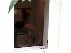 Naked in Public Outside Neighbour Watches Sexy Wife Shower Outdoor Milf Mature Bathroom Public Nudity Handjob Outdoors Natural Tits Pussy Wet Pussy Ass Big Ass Solo