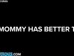 stepmommy says, 'my big tits and hungry pussy teach you who's boss'