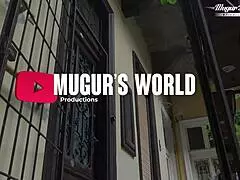 Behind the scenes, hairy Christina Santes and Mugur engage in intense anal sex.