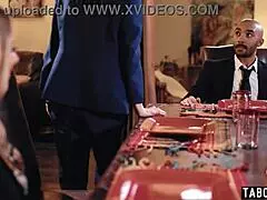 lesbian babe shares big cocked toyboy with bisex mature wife rayveness