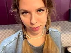 dormmate girl gets cum in mouth hair kitchen alone us