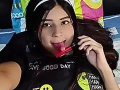 Colombian actress's video with her math teacher turns into a bisexual fetish spanking session