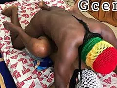 A couple shares romantic missionary intimacy.