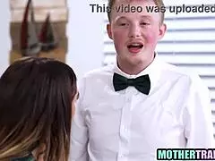 step moms swap horny step sons for hardcore sex