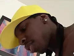 Sloppy deepthroat to monster cock