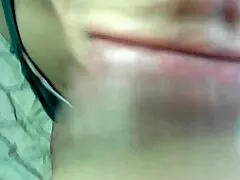 Mature stepmother sucks my big cock in POV and swallows cum