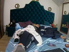 why is milfycalla masturbating and dancing in that skimpy lingerie, teasing her pussy and ass with every move?