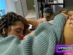 amateur milfs by wifebucket - 2 amateur girlfriends went down on each other, licking pussies wildly?