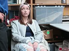 Brunette Shoplifter Caught and Banged
