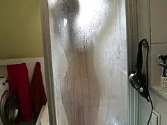 Sexy Redhead Beauty Rubs Herself With Coffee In The Shower