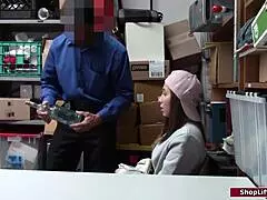 Brunette Shoplifter Caught and Banged