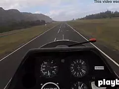 Perfect Big Tits Blonde Lesbian Flying Totally Naked