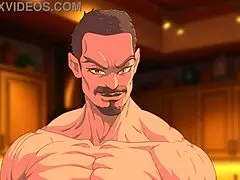 teaser hot milf sucks and fucks huge cock in the kitchen.