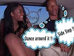 Seksipil crnkinja sa velikim sisama Jenna Brooks sisa i jebe u limuzini