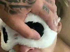 Full profile video of mommy teen blowjob and rough creampie fucking.