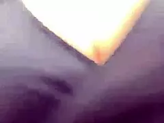 Stepmother with big boobs walks outside