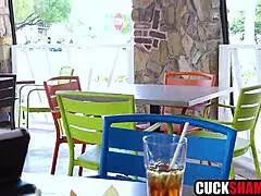 cuck couple pick up black waiter for a fuck, oh man