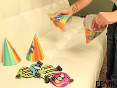 a gorgeous lesbian is getting her pussy licked