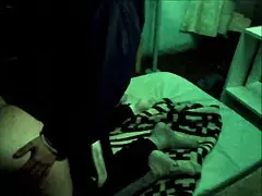 Tenemos sexo en la cama y despues en la oscuridad.