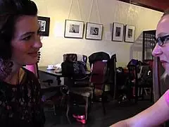 Blonde Milf and Lesbian Brunette Use Piercing Dildos Toys to Lick Finger Each Other to Cum Orgasms