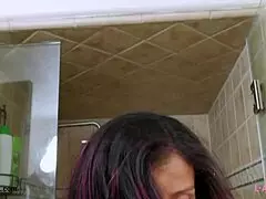 did that elegant brunette beauty's steamy shower make you crave her mommy curves?