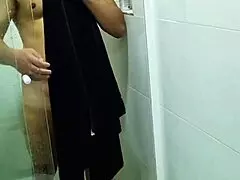 Whoa, Stepmom Spies on Shower Cock and Sucks It Wildly!