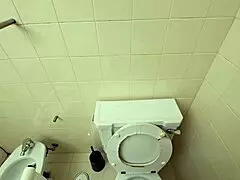 Wife Fucks Party Guest In Bathroom While Cuckold Watches!