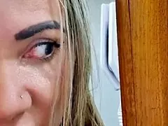 Whoa, Stepmom Spies on Shower Cock and Sucks It Wildly!