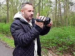 German Curvy Mature Wife Kathy Big Natural Tits Deep Talk Street Bus Casting Fuck