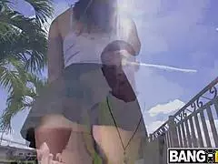 rose monroe bends over as crossing guard takes her big ass hard
