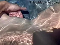 artemisia indulges in a solo fingering break by the jacuzzi in pov