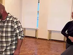 busty blonde wife next door gets her juicy pussy stretched by old neighbor's monster cock deepthroat style