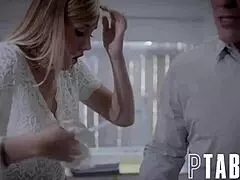 Brett Rossi bends over for intense office harassment pounding