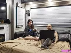 How'd chat roulette end with step-bro popping my cherry taboo creampie