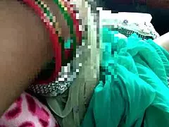 Stepmom kneels in car forest for stepson's deep cum swallow blowjob outdoors